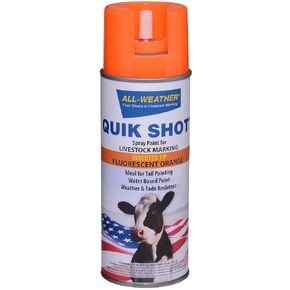 All-Weather 61112 Quik Shot Inverted Tip Spray Paint for Livestock Marking, Fluorescent Pink