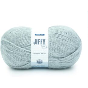 Lion Brand Yarn Jiffy Bonus Bundle, Acrylic Yarn for Crochet, Cream, 1 Pack