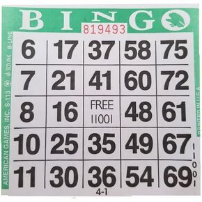 1on Bingo Paper (500 Sheets) (Green)