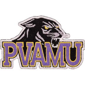 Prairie View A&M University Patch Panthers PVAMU بقع مطرزة مزينة بخياطة أو حديد على حقيبة سترة (رقعة - تصميم B) in Saudi Arabia