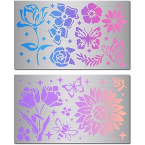 GORGECRAFT 2 Styles Metal Celtic Knot Stencil Stainless Steel Journal Painting Template Reusable Wicca Viking Stencils Drawing Tool for Wood Burning Carving Engraving Pyrography Art Crafts