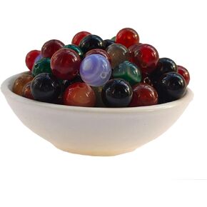 Stone Beads 6mm 140pcs Tea Watermelon Quartz Beads Round Loose Gemstones Beads for Bracelet Necklace Jewelry Making (6mm, 60623 Tea Watermelon Quartz)