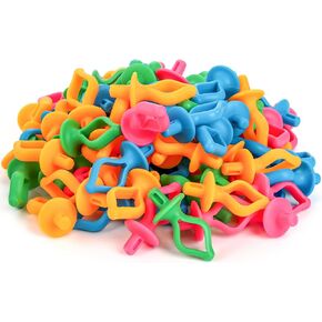 Elsjoy 100 Pieces Silicone Bobbin Holder, Thread Spool Holder for Stacking Bobbins on Spool Top & Preventing Thread from Unwinding, Bobbin and Thread Holder Clips for Embroidery, Quilting, Sewing in Saudi Arabia