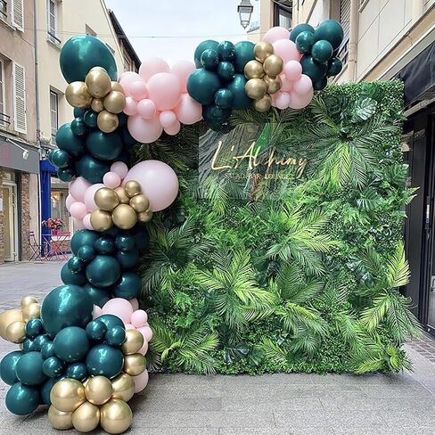 بارتي وو بالونات زرقاء على شكل طاووس، 50 قطعة من بالونات الحفلات مقاس 12 انش، بالونات زرقاء محشوة مزدوجة، بالونات لاتكس لتزيين الحفلات، ديكورات عيد الميلاد، ديكورات الزفاف، ديكورات حفلات استقبال in Kuwait