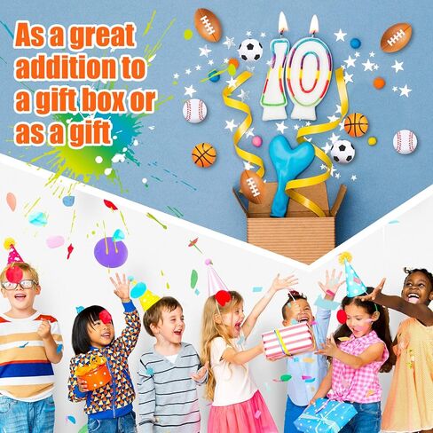 Zhanmai 60 Pieces Sports Party Favors Balls Foam Stress Balls Tiny Sports Balls Including Basketball, Soccer Ball, Baseball, Football for Stress Relief Ball Games Stocking Stuffers in Saudi Arabia