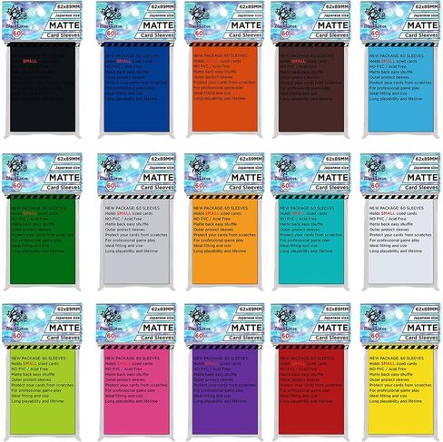60 قطعة من أكمام البطاقات الخارجية غير اللامعة وجيوب تحميل علوية لبطاقات Kpop Photocards القياسية YGO وحافظة واقية لسهولة الحماية 62 × 89 مم (شفاف) in Kuwait
