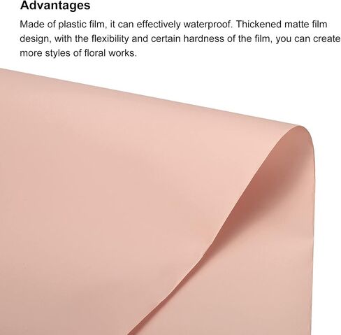MECCANIXITY Flower Wrapping Paper Roll 22.8" x11Yard Waterproof Florists Wrapping Paper for Florist Bouquet Supplies, DIY Crafts, Gift/Gift Box Packaging Cream Color in Saudi Arabia