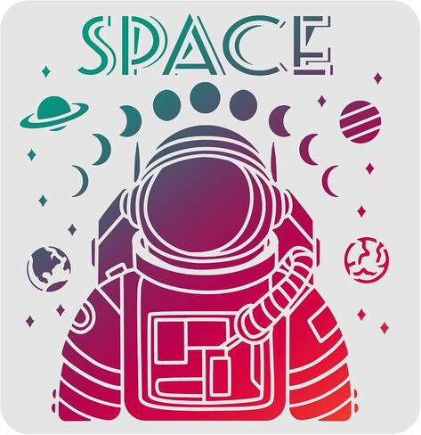 قوالب استنسل رسم الكواكب من FINGERINSPIRE (11.8 × 11.8 بوصة) استنسلات بلاستيكية لتزيين الكواكب استنسل نجمة مربعة للرسم على الخشب والأرضيات والجدار والنسيج in Kuwait