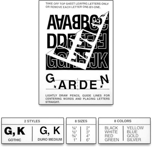 Duro Permanent Adhesive Vinyl Letters & Numbers 3" 160/Pkg, Yellow in Kuwait