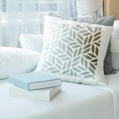 16Pcs Mixed Textured Pattern Stencils Hollow Painting Stencils Plastic Drawing Template Stencils Reusable Art Templates DIY Crafts Stencil for Card Scrapbooking Painting on Wood Wall Floor Home Decor in Kuwait