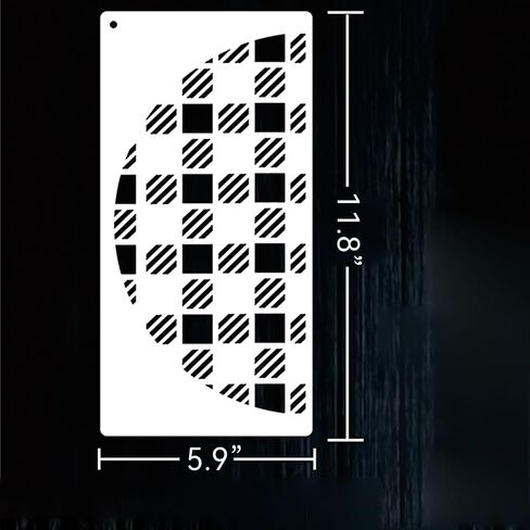 15Pcs Welcome Stencils Plastic Painting Stencils Large Welcome Letters Stencils Half Round Stencils Reusable Art Templates DIY Crafts Drawing Template for Wood Sign Wall Door Floor Canvas Home Decor in Kuwait