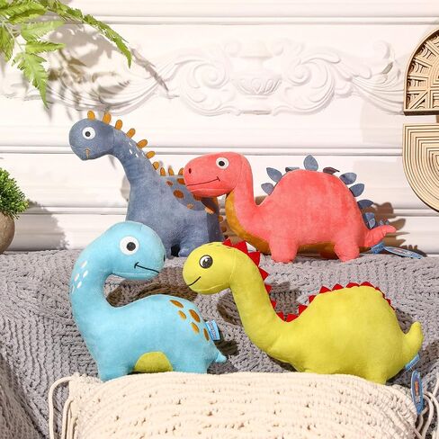 4 Packs Dinosaur Stuffed Animal Cute Dinosaur 9 Inch Dinosaur Plush Toys Adorable Soft Dinosaur Toy for Kids Baby Birthday Party Favors in Saudi Arabia