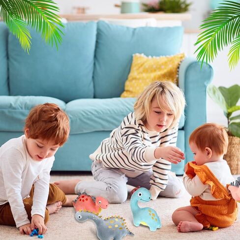 4 Packs Dinosaur Stuffed Animal Cute Dinosaur 9 Inch Dinosaur Plush Toys Adorable Soft Dinosaur Toy for Kids Baby Birthday Party Favors in Saudi Arabia