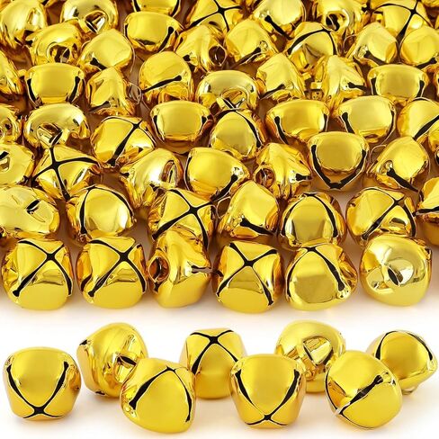 Jingle Bells for Crafts,1 Inch Large Jingle Bells Bulk, 50 Pcs Christmas Craft Bells for DIY Festival Home Wreath Christmas Party Decoration (red) in Kuwait