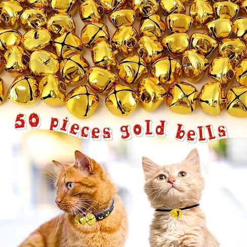 Jingle Bells for Crafts,1 Inch Large Jingle Bells Bulk, 50 Pcs Christmas Craft Bells for DIY Festival Home Wreath Christmas Party Decoration (red) in Kuwait