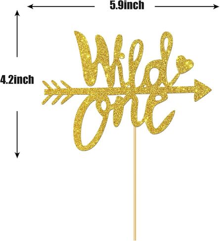 زينة كعكة واحدة لامعة لتزيين كعكة عيد الميلاد الأول للأطفال من جلود جليتر in Kuwait