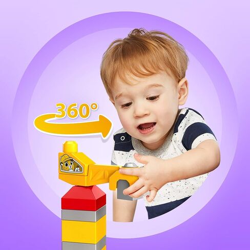 Mega Bloks Peek A Blocks Construction Site, Building Toys for Toddlers for ages 1 years and up (30 Pieces) in Saudi Arabia