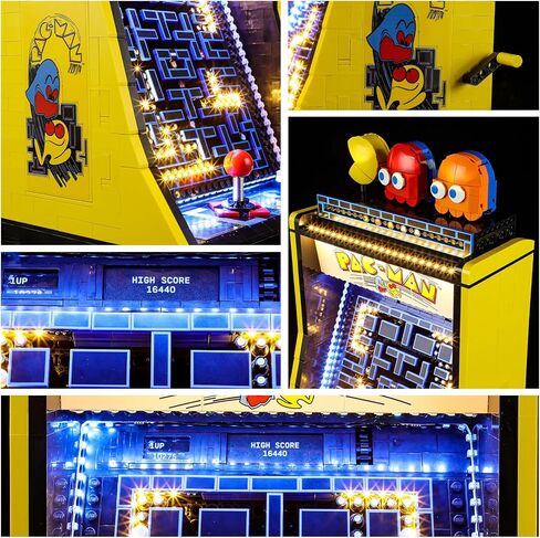 ييربريكس مصباح ليد لمكعبات البناء ليغو 10323 ايكونز باك مان اركيد (المجموعة غير متضمنة) in Kuwait