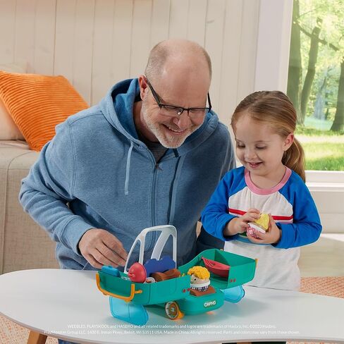 Playskool Weebles My Happy Camper - لعبة Weeble Wobble لمرحلة ما قبل المدرسة للأطفال الصغار، موقع تخييم مزود بأضواء وأصوات وأغاني، للأطفال من سن 12 شهرًا فما فوق in Kuwait