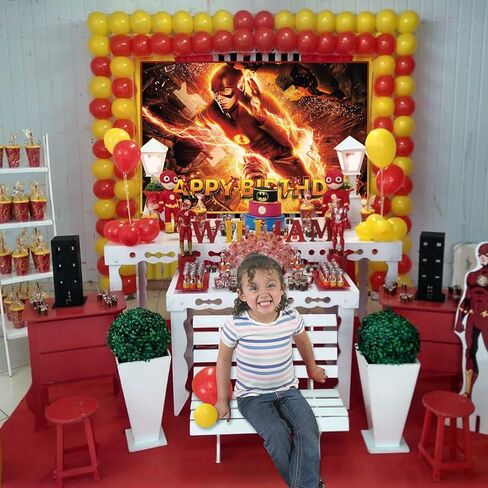 Hero Birthday Party Supplies,Party Supplies Birthday with 5 * 3ft Background Backdrop Birthday Banner, Party Supplies Birthday Boy Kids for Superhero Theme Party in Kuwait
