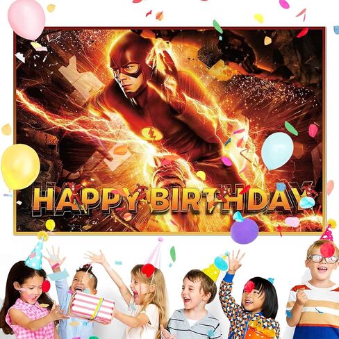 Hero Birthday Party Supplies,Party Supplies Birthday with 5 * 3ft Background Backdrop Birthday Banner, Party Supplies Birthday Boy Kids for Superhero Theme Party in Kuwait