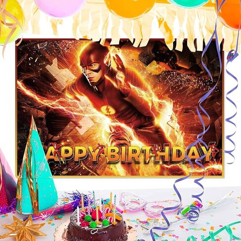 Hero Birthday Party Supplies,Party Supplies Birthday with 5 * 3ft Background Backdrop Birthday Banner, Party Supplies Birthday Boy Kids for Superhero Theme Party in Kuwait