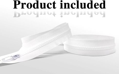 Sawoake 2PCS #5 12 Inch Separating Jacket Zippers for Sewing Coats Jacket Zipper White Molded Plastic Zippers Bulk Tailor DIY Sewing Tools for Garment/Bags/Home Textile in Kuwait