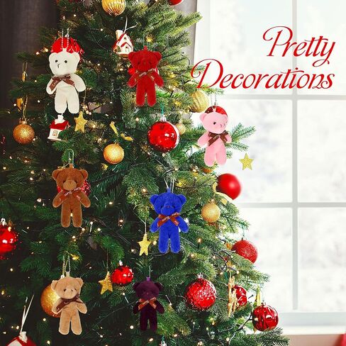 36 Pieces Mini Bear Toy 4.7 Inch Mini Plush Bear Soft Tiny Bear Doll Stuffed Tiny Bear for Teens Girls Boys Adults DIY Keychain Birthday Wedding Christmas Party Favors in Saudi Arabia