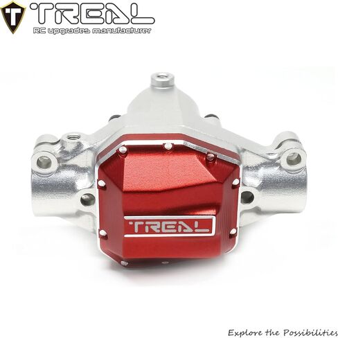 TREAL SCX10 Pro الألومنيوم 7075 مركز المحور الأمامي مبيت العضو الثالث مع ترقيات غطاء مختلف متوافق مع مجموعة شركات SCX10 PRO المحورية 1/10 (فضي) in Saudi Arabia