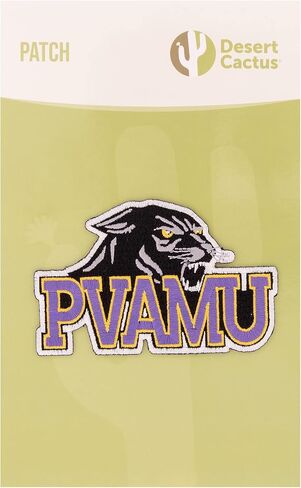Prairie View A&M University Patch Panthers PVAMU Embroidered Patches Applique Sew or Iron On Blazer Jacket Bag (Patch - Design B) in Saudi Arabia