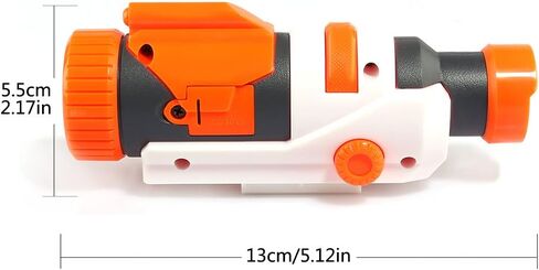 مصباح يدوي تكتيكي بلاستيكي من AngelReally لتعديل لعبة Nerf Gun Modulus Regulator Toy Gun، مصباح يدوي تكتيكي معدل، ضوء أزرق in Saudi Arabia