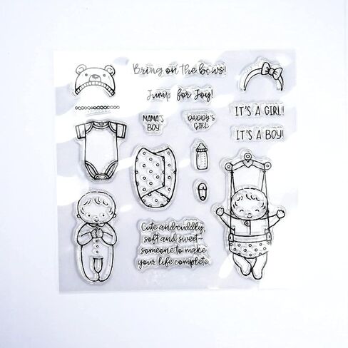 مجموعة CHICNIQ Baby in a Swaddle Stamp and Dies لسجلات القصاصات وصناعة البطاقات in Kuwait