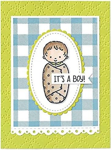 مجموعة CHICNIQ Baby in a Swaddle Stamp and Dies لسجلات القصاصات وصناعة البطاقات in Kuwait