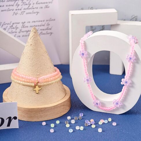 Beadthoven 5280pcs 2mm الخرز الزجاجي المضيء، متنوعة يتوهج في الظلام الخرز 11/0 جولة الخرز البذور الباستيل الملونة متوهجة صغيرة الخرز الشمسية الصغيرة DIY سوار قلادة صنع المجوهرات الحرف اليدوية in Kuwait