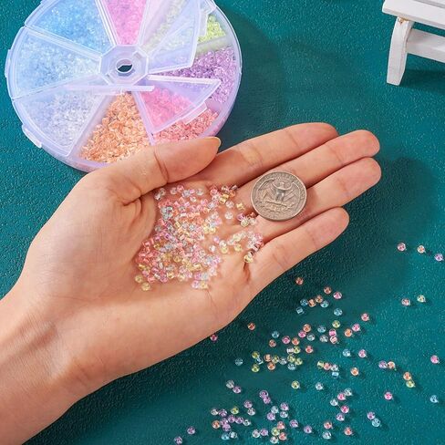 Beadthoven 5280pcs 2mm الخرز الزجاجي المضيء، متنوعة يتوهج في الظلام الخرز 11/0 جولة الخرز البذور الباستيل الملونة متوهجة صغيرة الخرز الشمسية الصغيرة DIY سوار قلادة صنع المجوهرات الحرف اليدوية in Kuwait