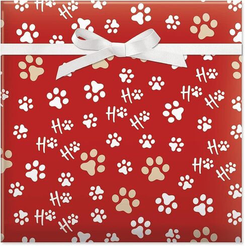 أوراق تغليف هدايا عيد الميلاد المسطحة من Snowy Trees - مجموعة من 3 أوراق من ورق تغليف العطلات، 22 × 34 بوصة، سهلة التخزين in Kuwait