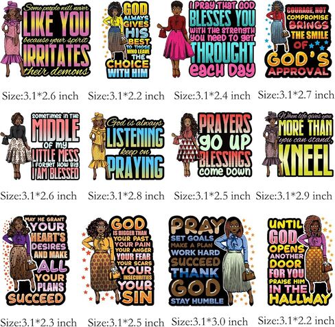 9Pcs Black King Iron On Decals for Clothing Cool Black Men Iron On Patches DIY Heat Transfer Stickers for T-Shirt Jeans in Kuwait