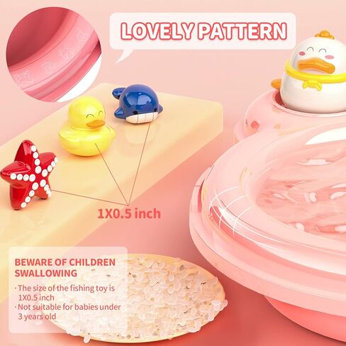 حوض لعب مع مياه جارية، مجموعة ألعاب حوض مطبخ للأطفال وصيد الأسماك مع صنبور كهربائي، ملحقات مطبخ الألعاب، لعب الطعام، مجموعة لعب دور التظاهر لهدايا عيد ميلاد الفتيات الصغيرات in Kuwait