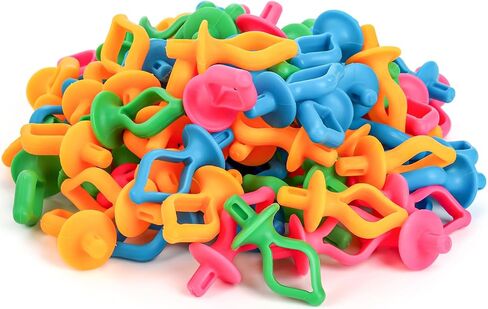 Elsjoy 100 Pieces Silicone Bobbin Holder, Thread Spool Holder for Stacking Bobbins on Spool Top & Preventing Thread from Unwinding, Bobbin and Thread Holder Clips for Embroidery, Quilting, Sewing in Saudi Arabia