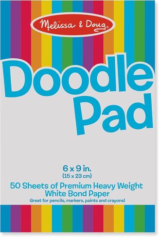 Melissa & Doug Doodle Pad (6 x 9 inches) With 50 Sheets of White Bond Paper in Saudi Arabia