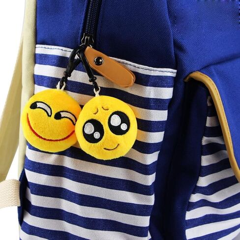 ال كيو بي وسائد مخملية لطيفة صغيرة على شكل سلسلة مفاتيح من ايموتيكون، هدايا حفلات للاطفال في عيد الحب / لوازم حفلات عيد الميلاد، العاب هدايا ايموتيكون وجوائز كرنفال للاطفال (64 قطعة) in Kuwait