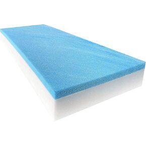 FoamTouch 6 بوصة × 30 بوصة × 72 بوصة وسادة بديلة من إسفنج الذاكرة من الجل البارد متوسطة القوة (استبدال المقعد، ملاءة تنجيد، رغوة تنجيد، مرتبة، وسادة أريكة، حشوة مطاطية رغوية، أريكة)