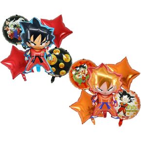 10Pcs Double Sided Different Pattern Balloons,Aluminum Film Material Party Decoration Balloons,Anime Theme Party Supplies,Kawaii Birthday Party Ballons in Kuwait