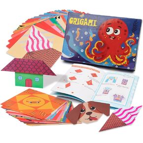 JIANLY Colorful Double-Sided Origami Paper,72 Patterns & 152 Sheets(5.5x5.5) with Instruction Manual,Origami Kit for Kids Age 4-12 Years Old,for Beginner Gift Preschool Educational Toy(152sheets) in Saudi Arabia
