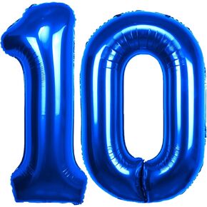 40 بوصة رقم 30 بالون أزرق جامبو عملاق كبير عدد 30 بالونات مايلر الزرقاء، لوازم زينة الذكرى السنوية الثلاثين لحفلة عيد الميلاد للأولاد والبنات، حدث بالون المحيط حورية البحر