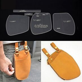 BAENRCY Pocket Acrylic Template Leather Pattern Acrylic Leather Pattern Leather Templates for Wallet in Kuwait