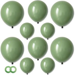 Sage Green Balloons,3 Different Sizes 77 Pack Green Balloons 12 Inch,5 Inch,10 Inch Eucalyptus Olive Green Balloons for Bridal Shower Baby Shower Birthday Wedding in Saudi Arabia