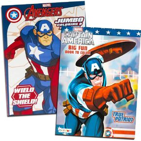 كابتن امريكا مجموعة كتب تلوين (كتابان - 96 صفحة) in Kuwait