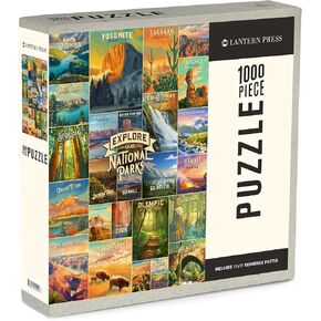 Oil Painting National Park Series, Collage, Explore Our National Parks (19x28.5 inches, Premium 1000 Piece Challenging Jigsaw Puzzle for Adults and Family, Made in USA) in Kuwait
