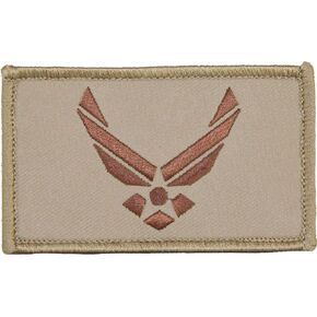 U.S. Air Force Hap Arnold Wings 2" x 3" Hook & Loop 2 Piece Tan Patch in Kuwait